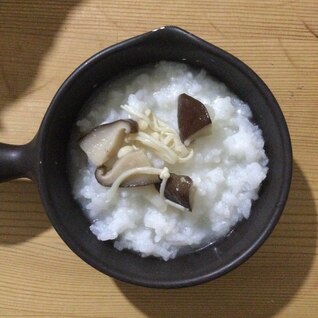 えのきと椎茸の味噌煮乗せ☆温めご飯♪